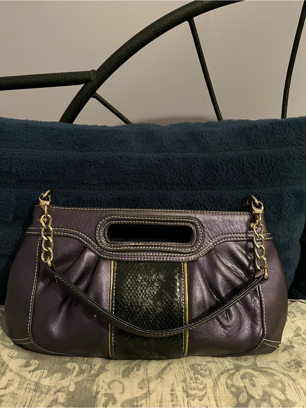 Balmain Snakeskin Purse